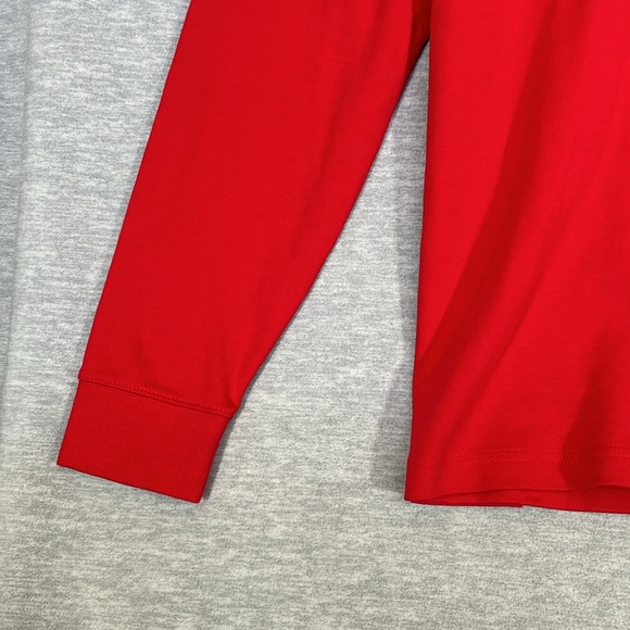 LANDS’ END Christmas Holiday Valentines Soft Snuggly Warm Cotton Mock-Neck Top - Picture 8 of 13